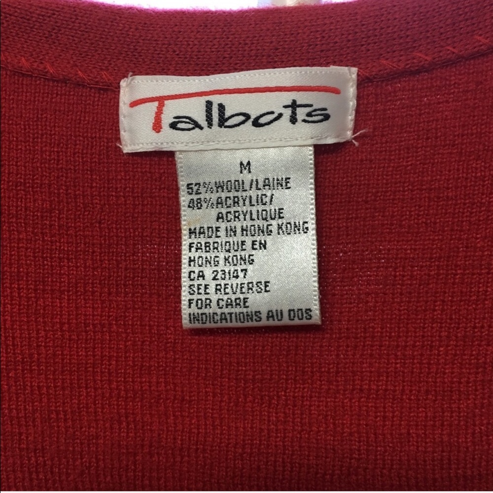 Talbotβs Red Vest || Size M - Picture 6 of 6